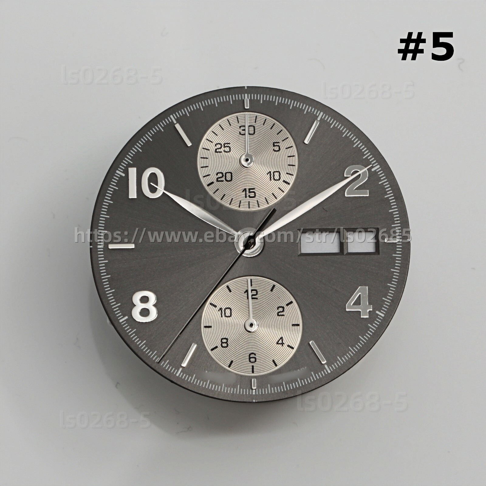 DIY SET for ETA 7750 watch case + dial + hands sapphire 38mm 10ATM NEW