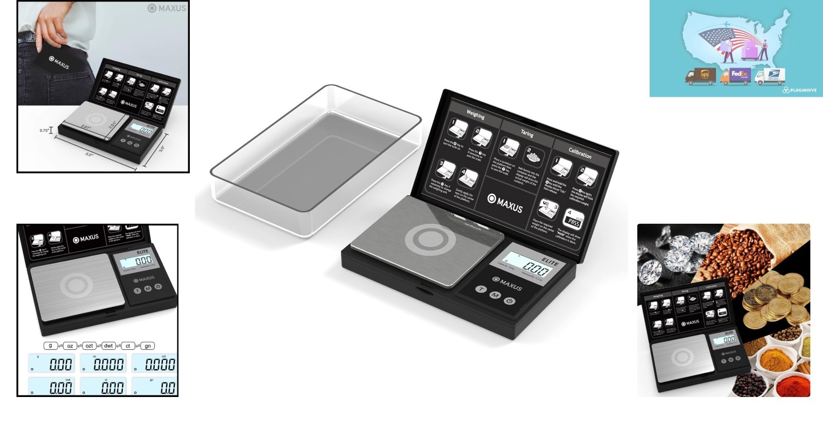 Versatile Mini Digital Scale 500g Capacity with Tare Function & Multiple Units