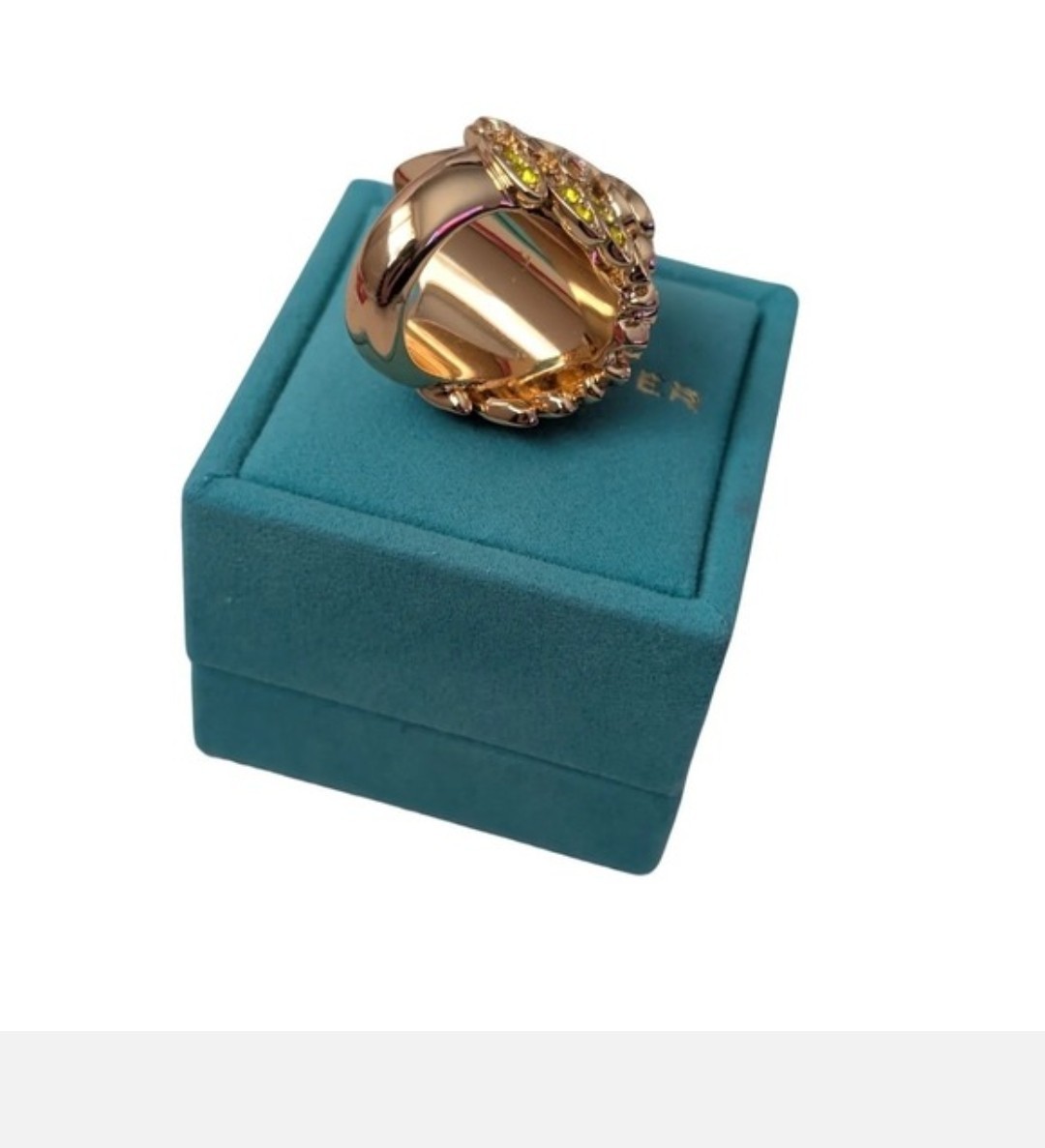 Kurt Geiger Eagle Bird Colorful Crystal | Ring Size 8 | New tags + box