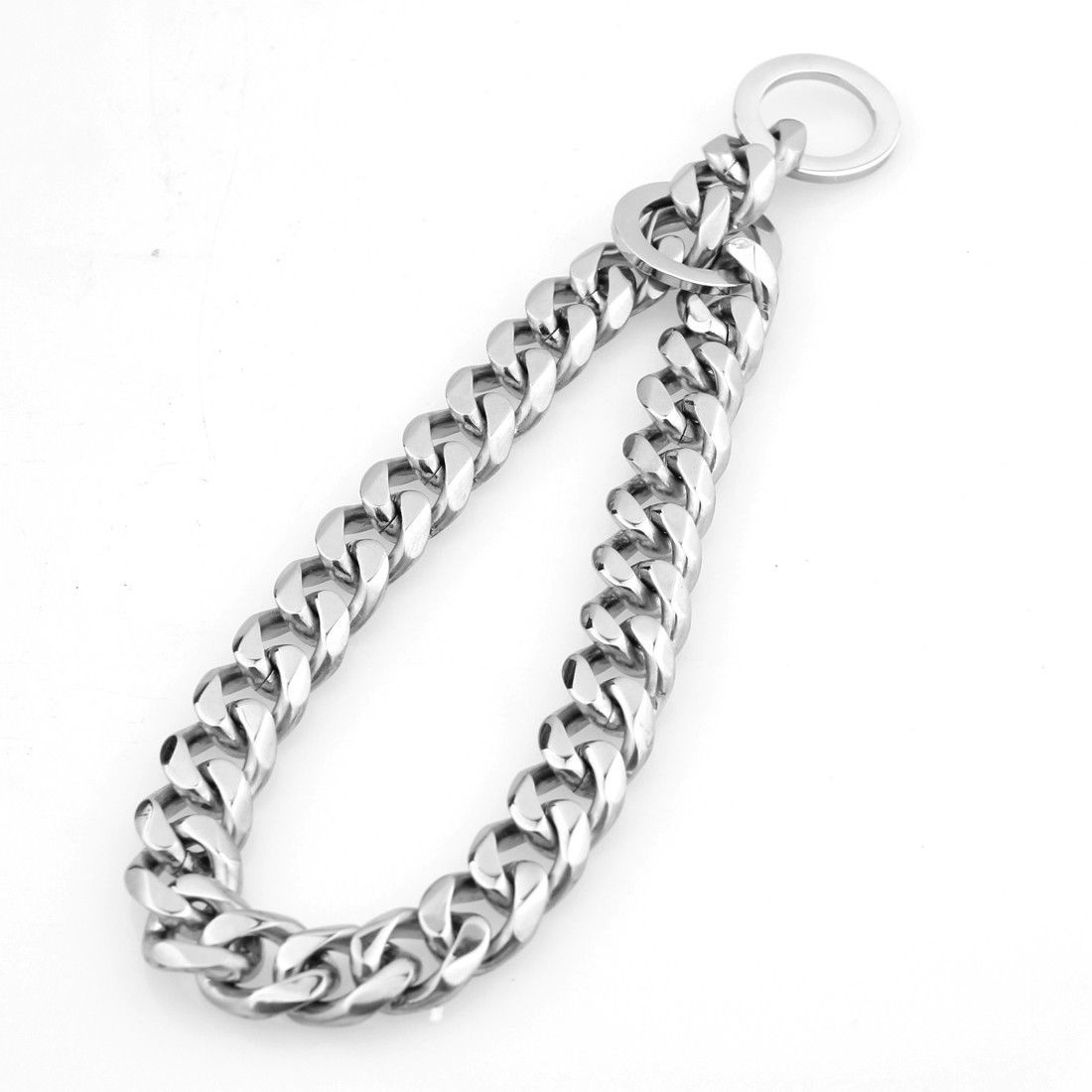 Pet Dog Choke Strong Silver Stainless Steel Chain Choker Collar 8mm 12mm 15mm