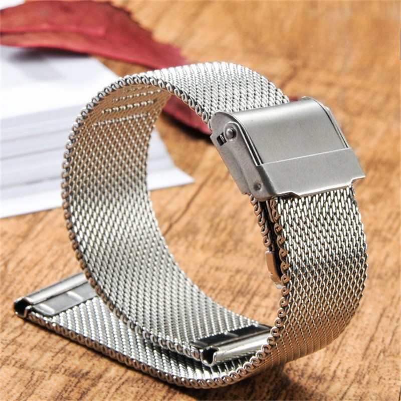0.6 Line Milanese Quick Release Watch Strap Stainless Steel Mesh band 12mm-24mm