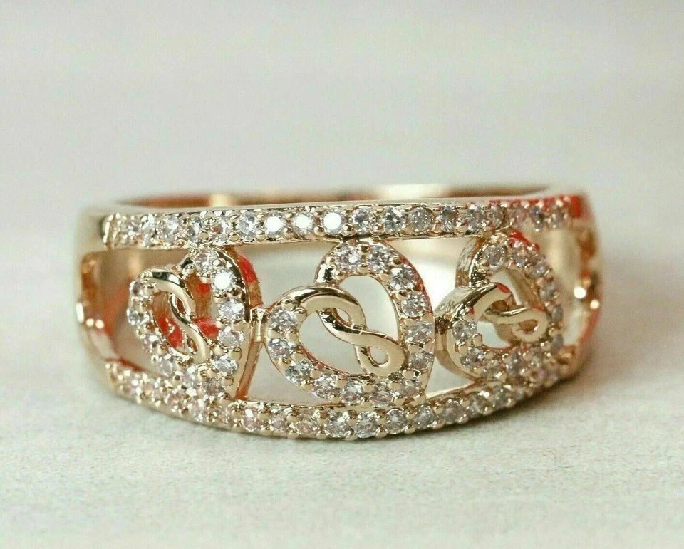 1.9Ct VVS1 Round Cut Lab Created Diamond Engagement Wedding 14k Gold Finish Ring