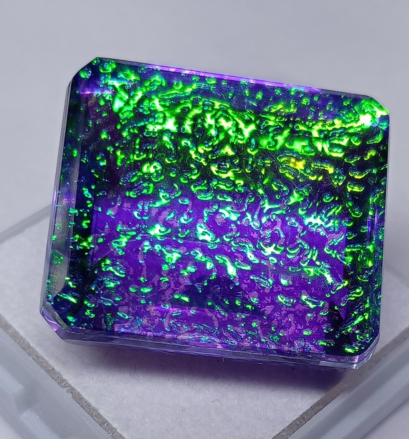 Emerald Cut Natural Monarch Fire Opal Certified 50+ Ct Loose Gemstone