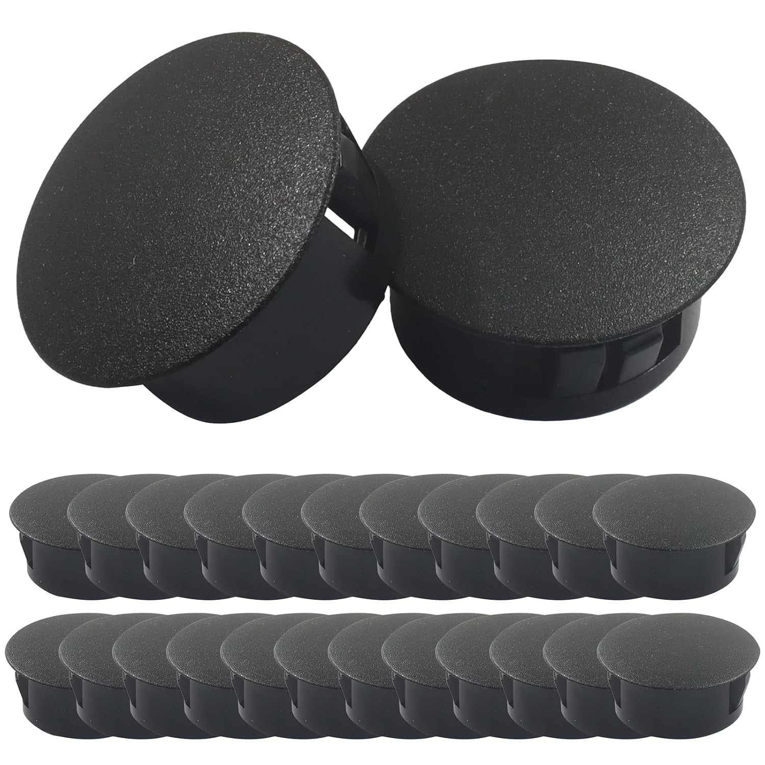 Plastic Hole Plugs, Flush Type, Panel Snap in Locking, Round Hole Cover, Cabinet