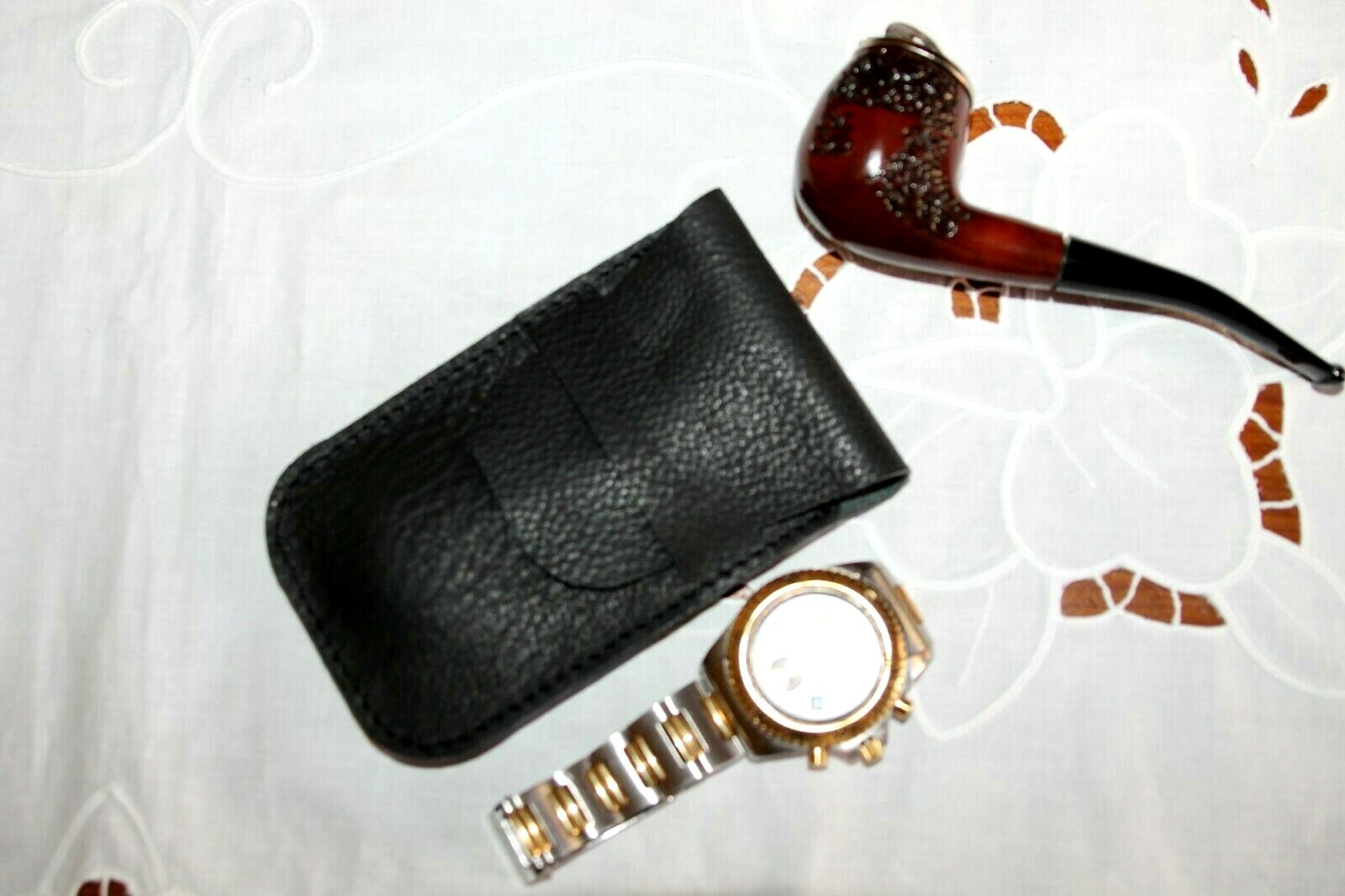 REAL LEATHER TRAVEL WATCH HOLDER Customizable Leather Watch Case