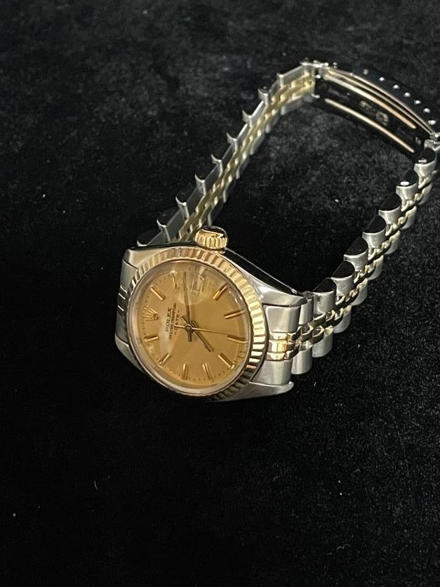 1980 Rolex Ladies Datejust 6917 Champagne Dial Jubilee TT 18kt with Papers 26mm