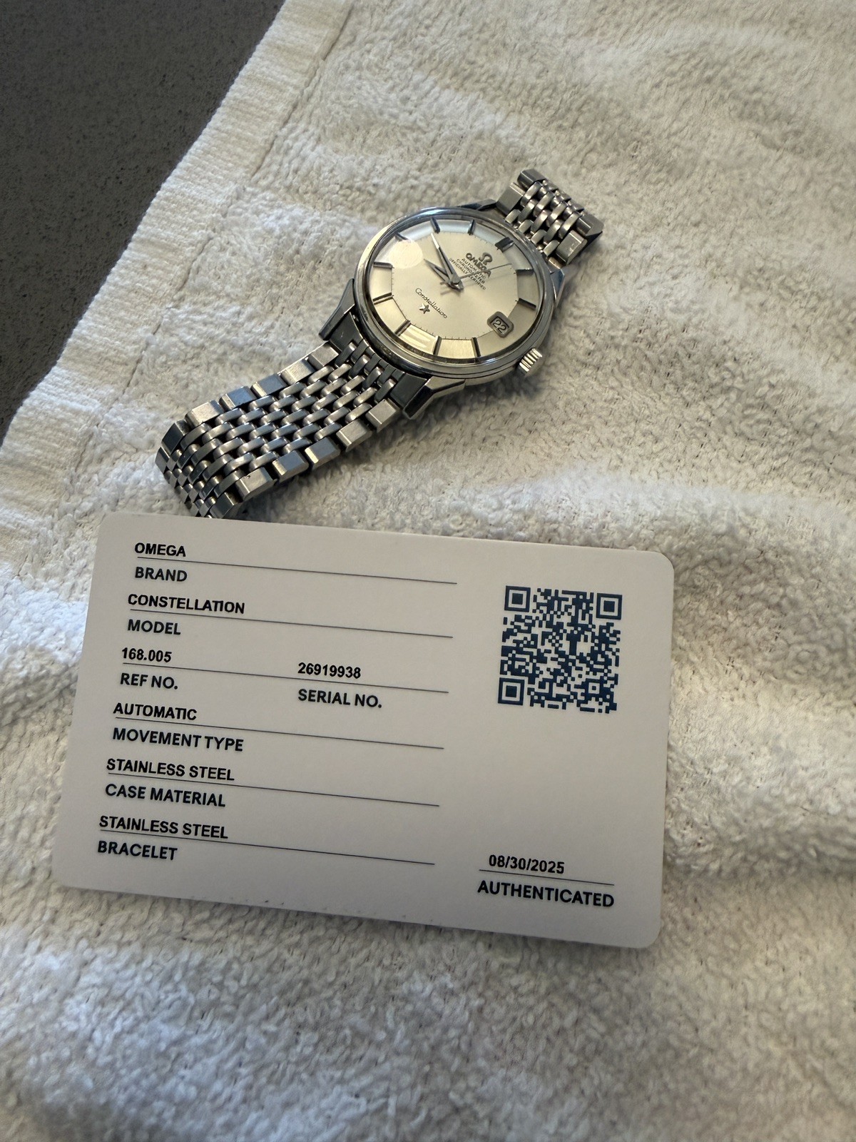 Omega Constellation Pie Pan 168.005