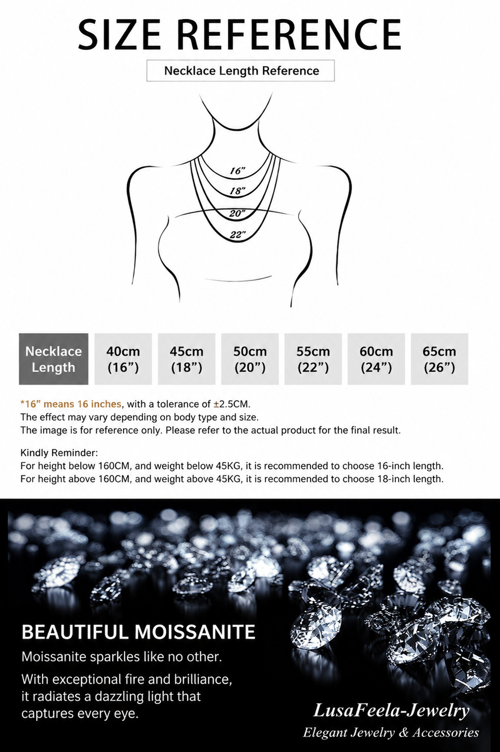 925 Sterling Silver Moissanite Double Heart Pave Pendant Necklace for Women