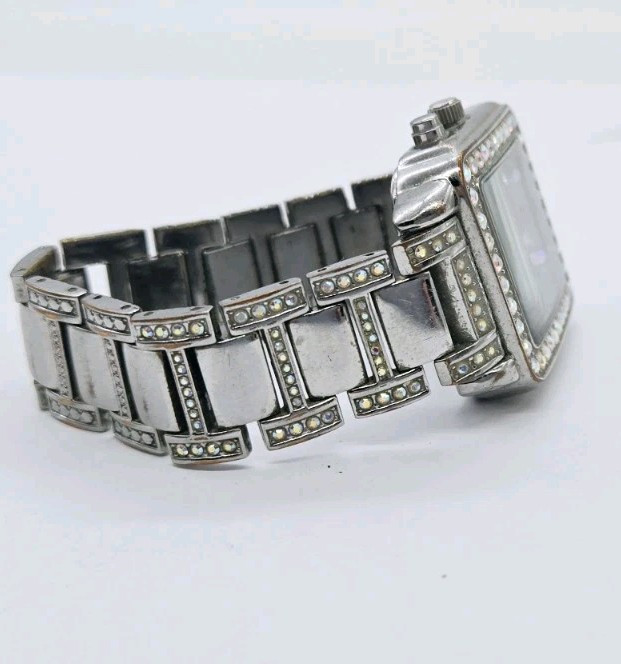 Kirk’s Folly Glory Days Watch 30th Edition Silver Rhinestones Light New Battery