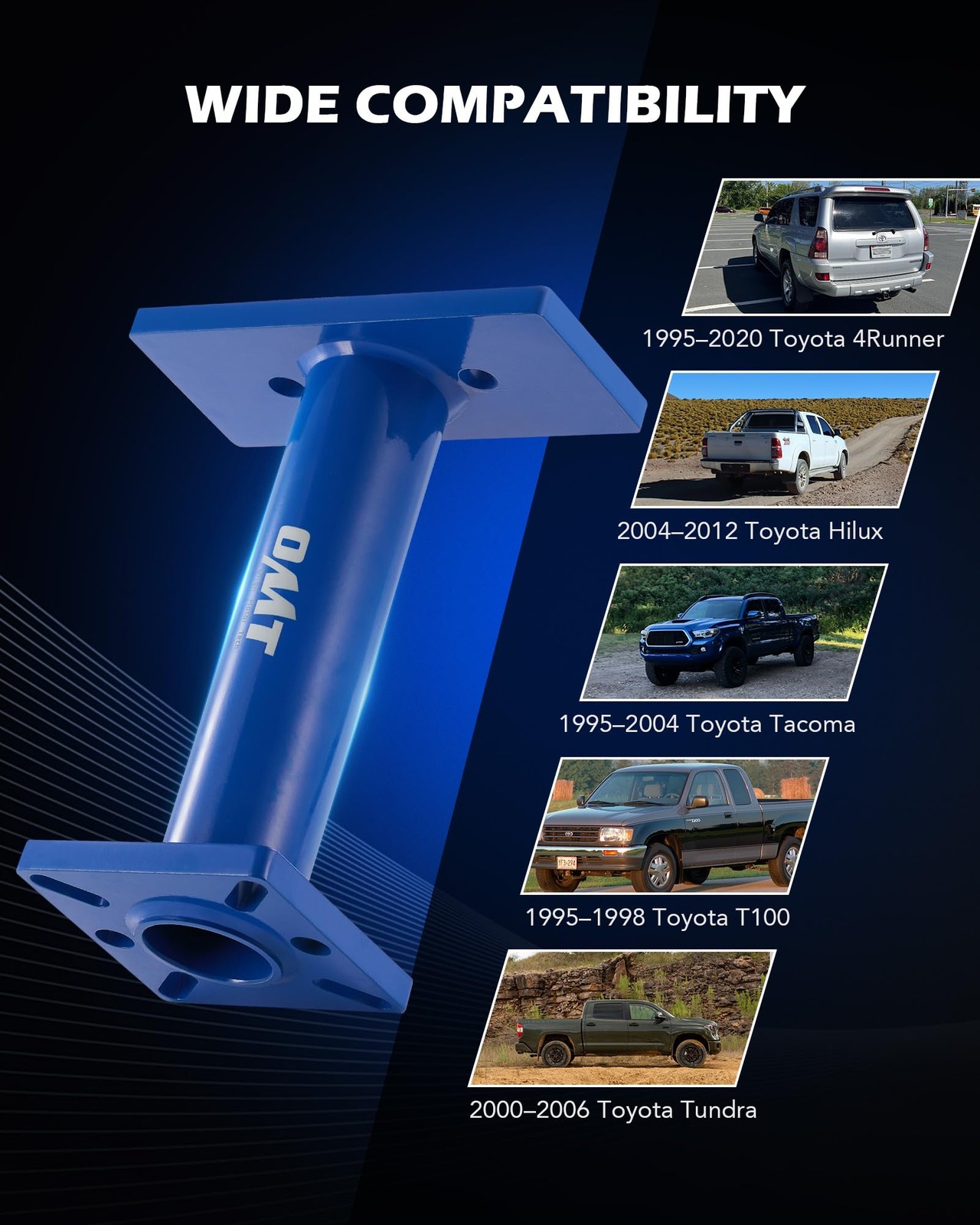 Orion Motor Tech Rear Axle Bearing Puller and Installer, Blue, Black, Sliver