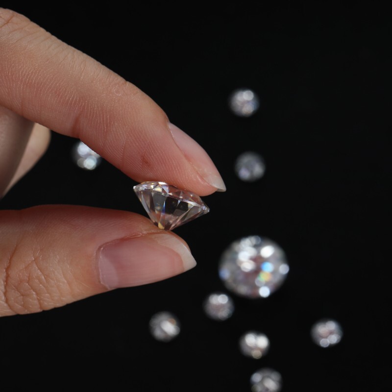1-30ct Round Cut Loose Moissanite Stone D VVS1 Excellent Cut GRA Certificated
