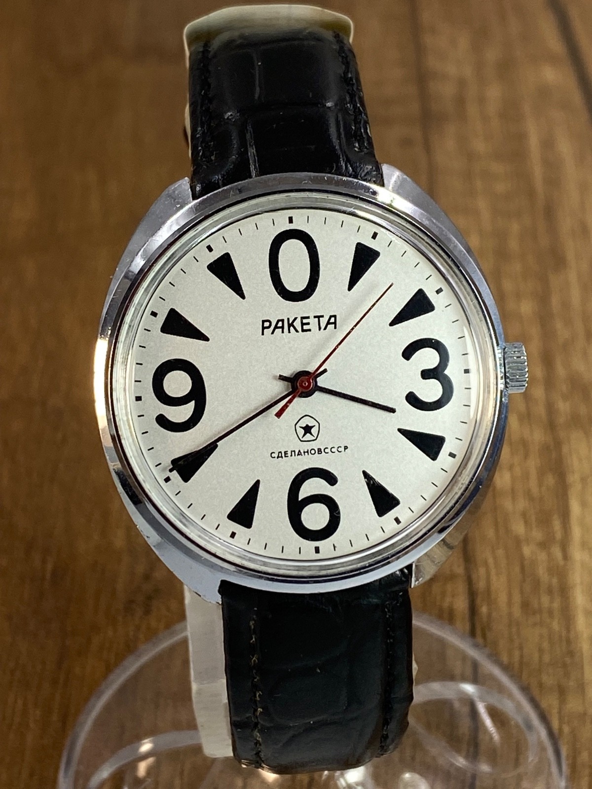 Raketa Big Zero mechanical cal. 2628H vintage Soviet Era mens wristwatch