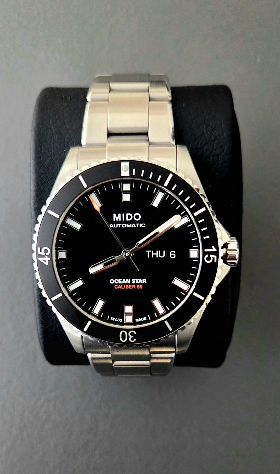 Mido Ocean Star Captain Automatic 42.5mm Black Dial, Day/Date M026.430.11.051.00