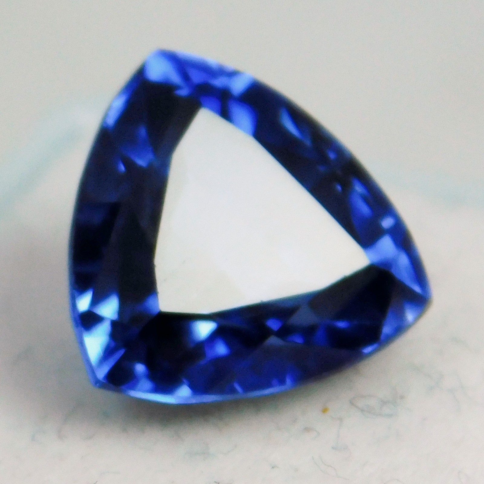 Natural Ceylon Royal Blue Sapphire 6.40 Ct Trillion Cut Certified Loose Gemstone