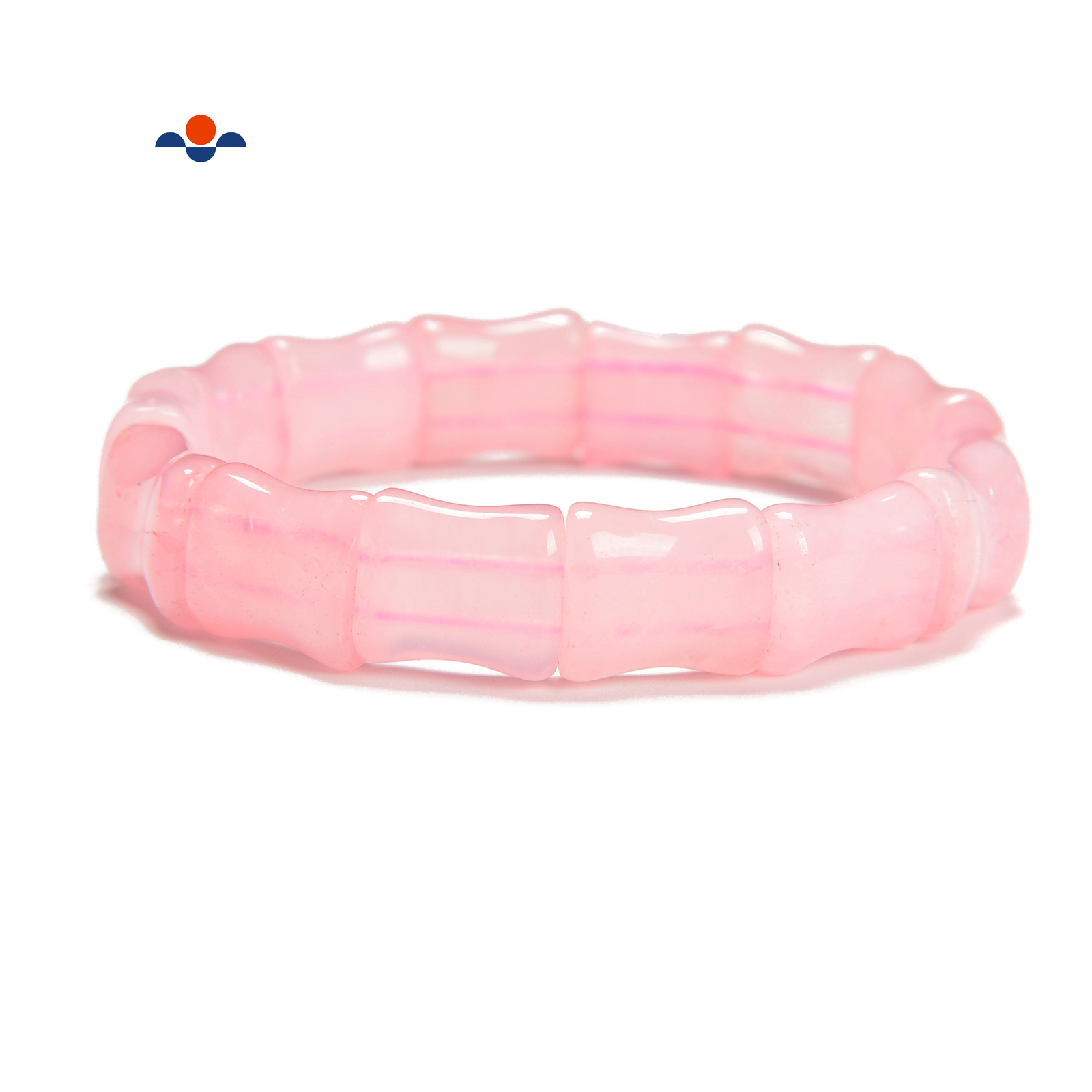 Rose Quartz Double Drill Bracelet Size Approx 12x15mm Length 7.5″ (12x15mm)