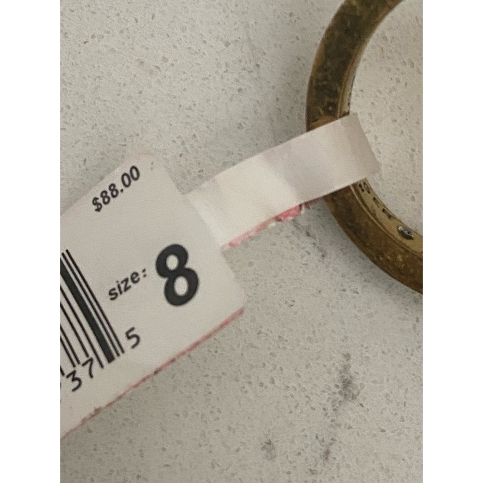 Kurt Geiger Octavia Cocktail Ring Size 8 NWT Goldtone plate/crystal Vintage Look