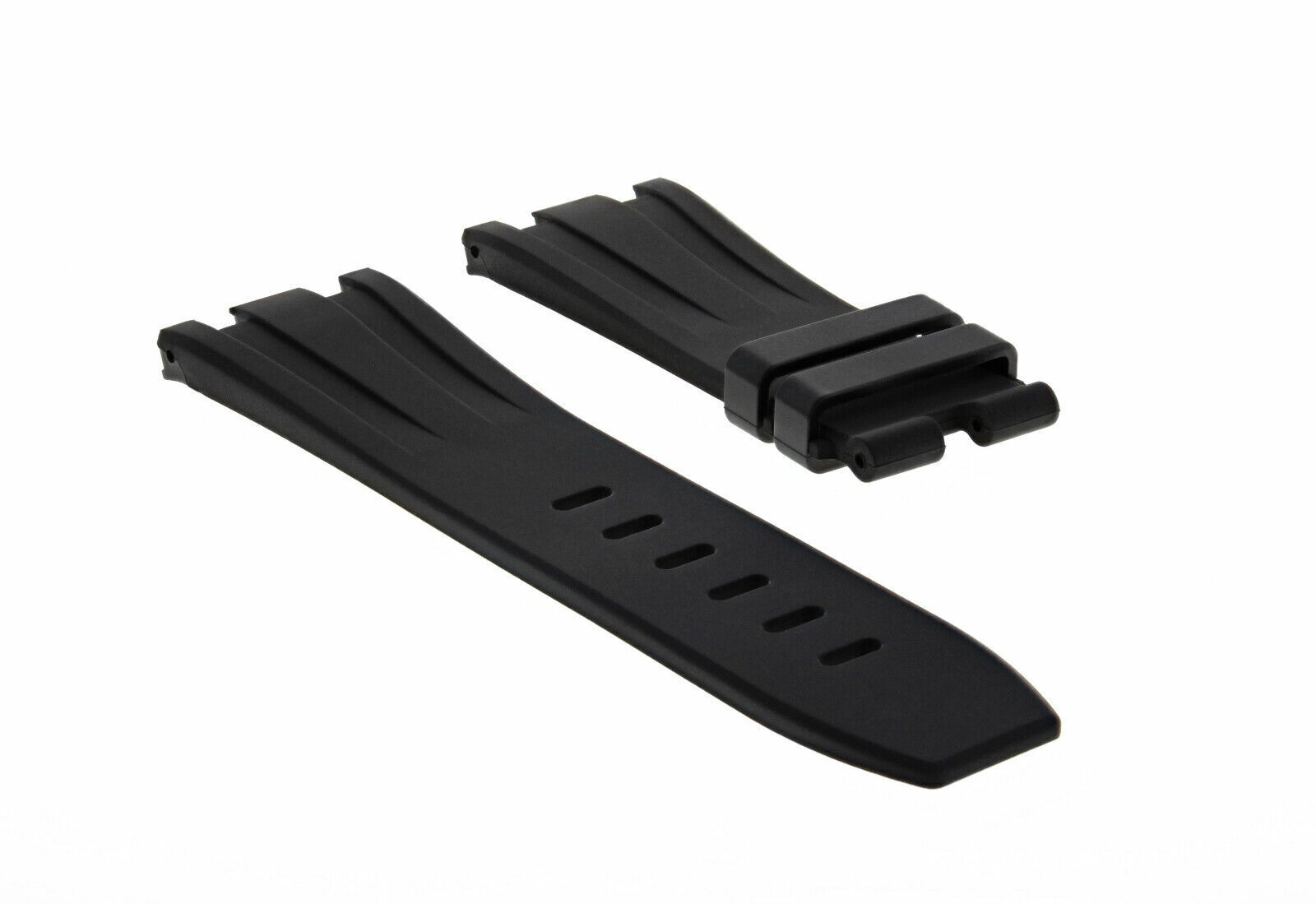 28MM RUBBER BAND STRAP FOR 42MM AUDEMARS PIGUET 26470ST, 26170ST, 25940SK BLACK