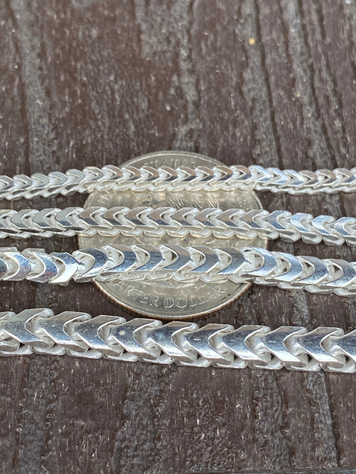 Real Solid 925 Sterling Silver Franco Bracelet 2.5-5mm ITALY MADE Men’s Pulsera