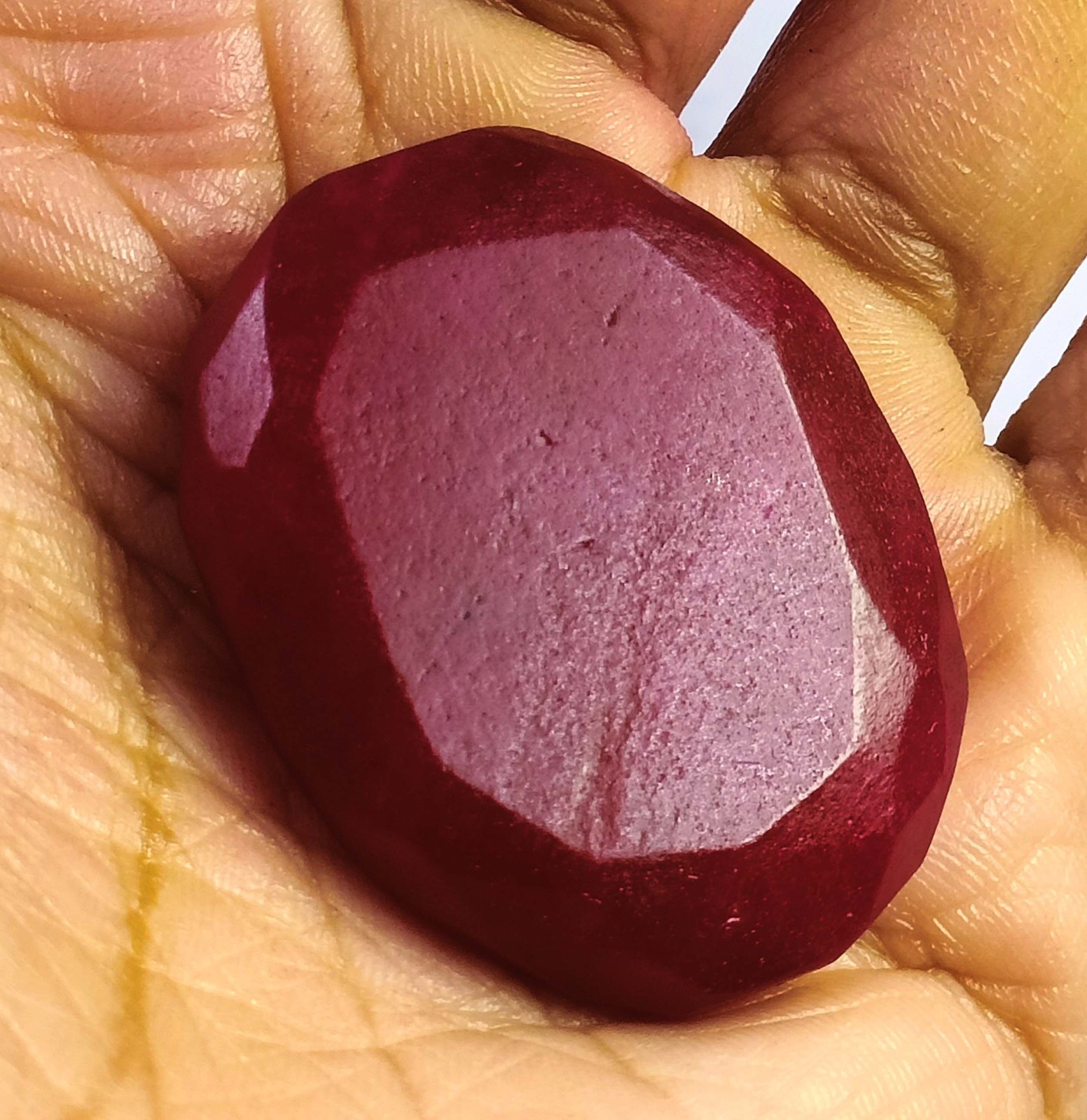 World Class Quality 77 Ct Natural Red Ruby Oval Shape IGL Gemstone 6AHL