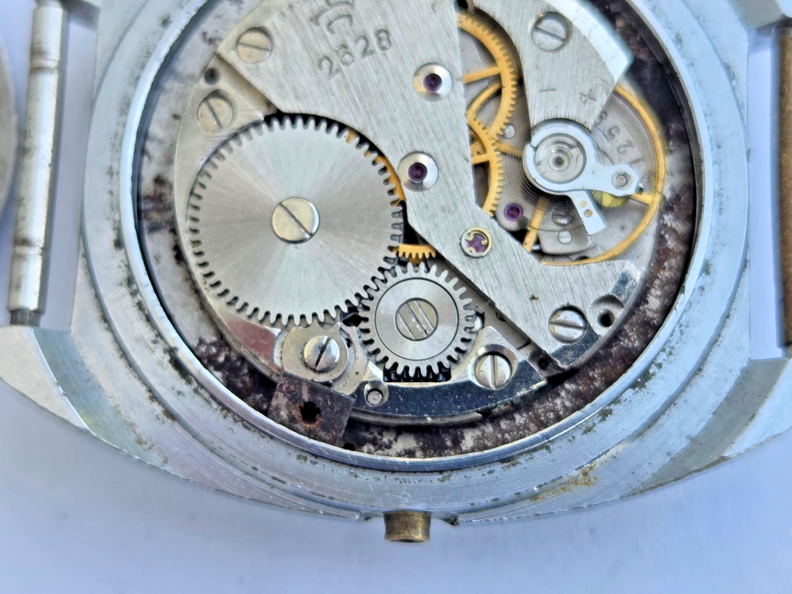 Russian Wristwatch Watch Raketa , Rocket . Made in USSR . Not working for parts.