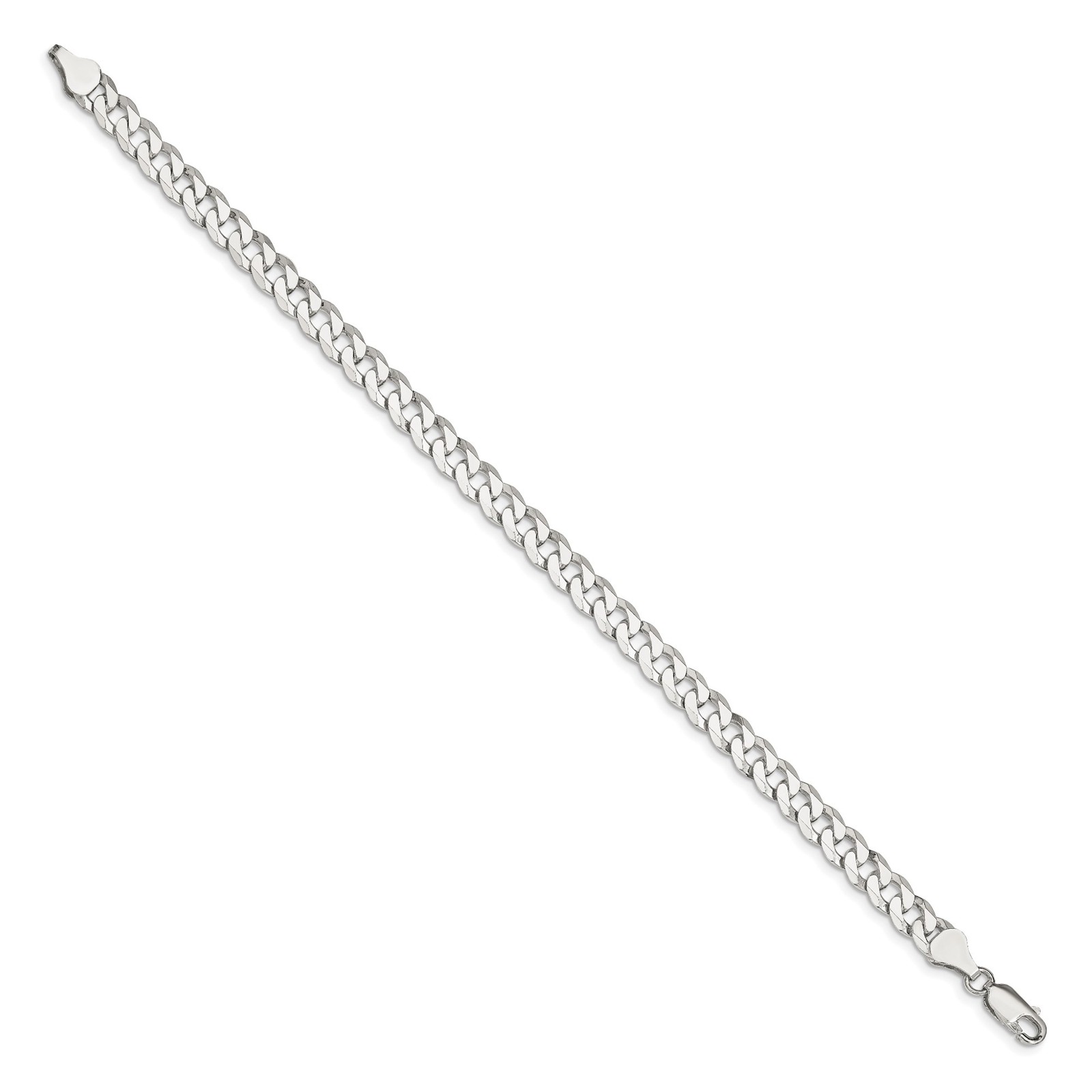 925 Sterling Silver 2.3-14mm Curb Chain Necklace 7-30 Inch Mens Womens