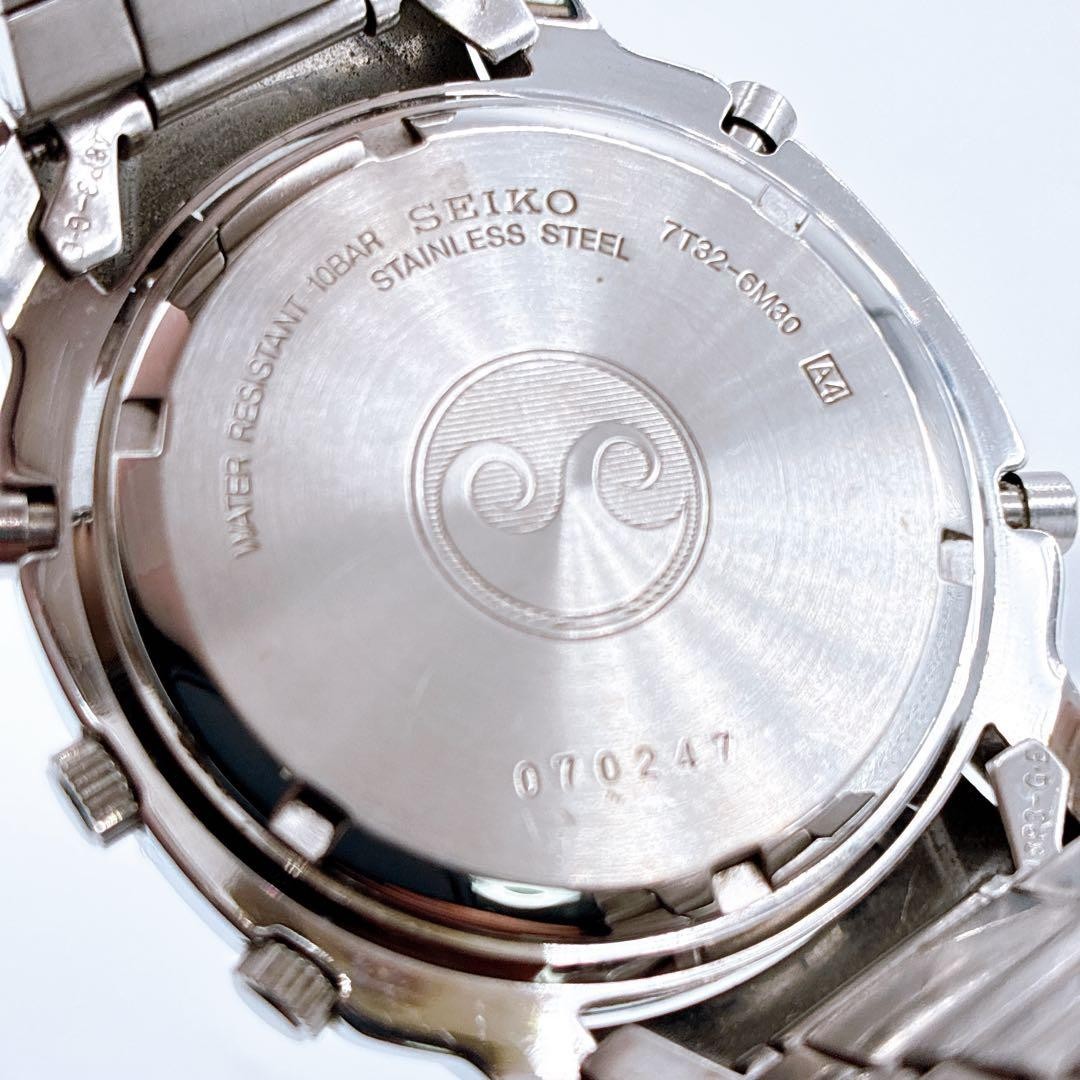 SEIKO 7T32 6M30 Chronograph Made in 2000 100m Water Resistant