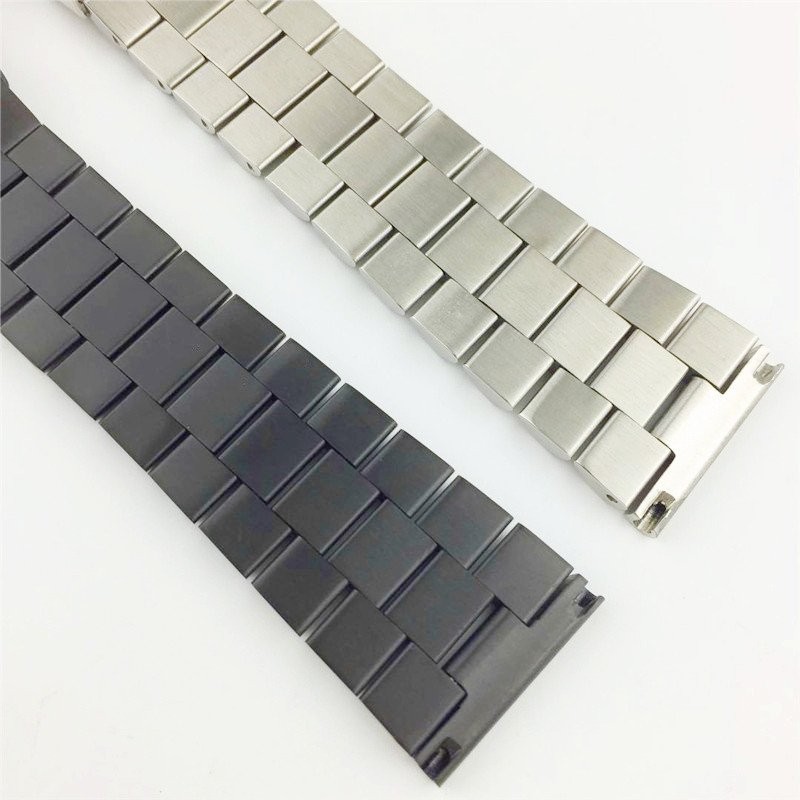 Solid Brushed Stainless Steel Watch Strap Band Wrist Bracelet 18 20 22 24 26mm