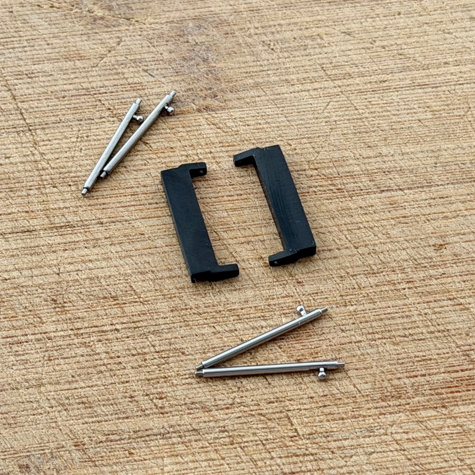 22mm to 20mm Watch Band Adapters (Quick Release) – Stainless Steel, Brushed