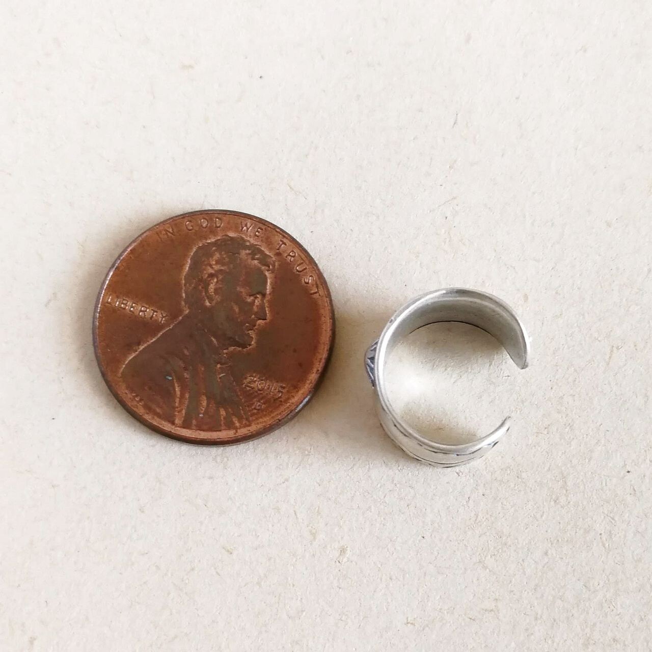 SINGLE Sterling Silver Concho Earring Ear Cuff Non Piercing Southwestern Style