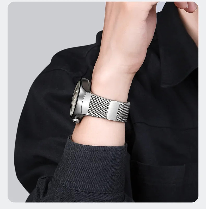 Magnetic No Gaps Milanese Bracelet Metal Band Strap For Huawei Watch 5 46mm 42mm