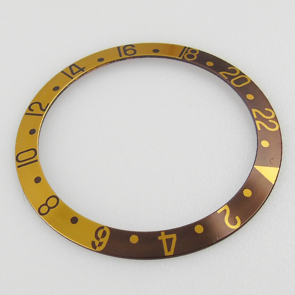 38mm Aluminum Alloy Bezel Insert Sloped Watch Ring Fit 40mm SUB GMT Men’s Watch