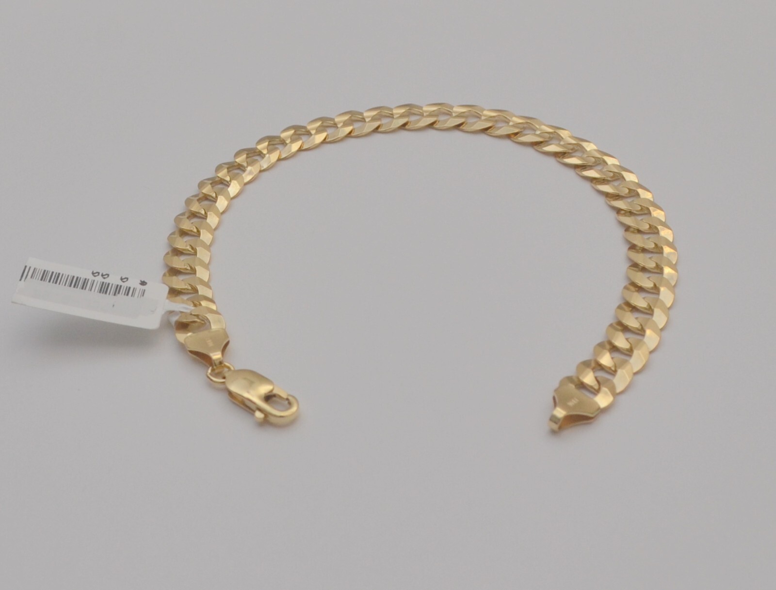 10K Solid Yellow Gold Cuban Curb Bracelet – 8.25″ × 7.6 mm, 11.3 g