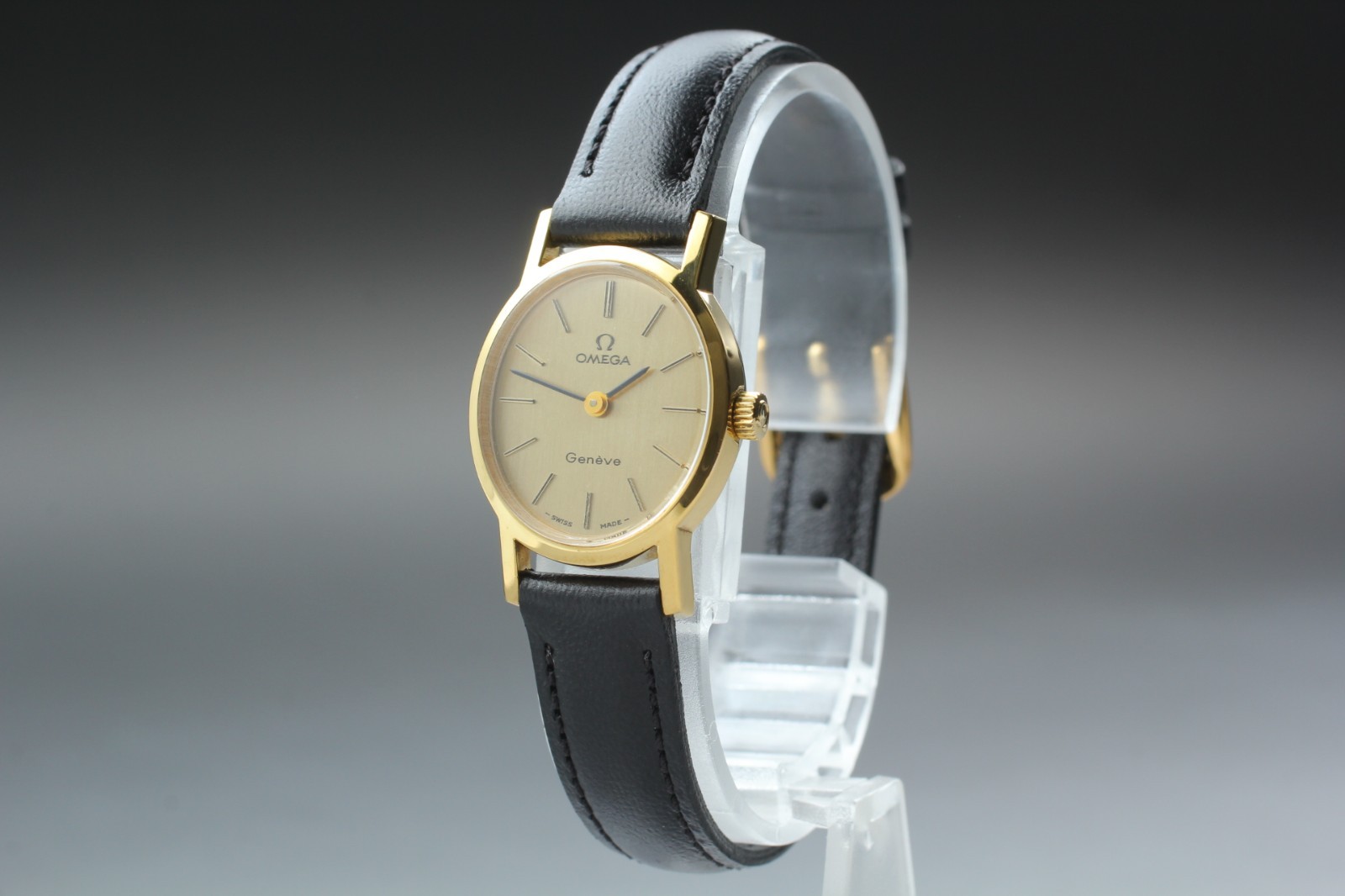 [Almost MINT] Vintage 1982 OMEGA Geneve Cal.485 Hand Winding Gold Women’s Watch