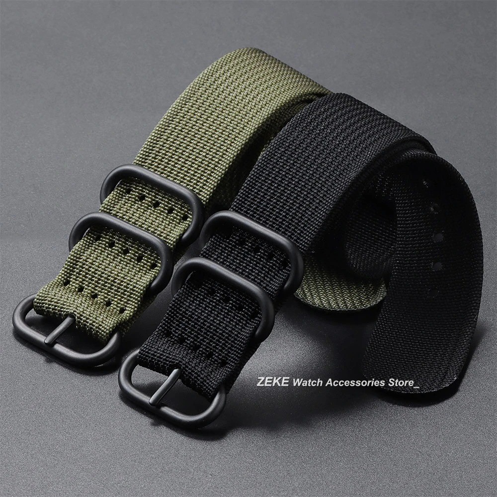 18mm 20mm 22mm 24mm Ballistic Durable Military Nylon Wrist Watch Band Strap
