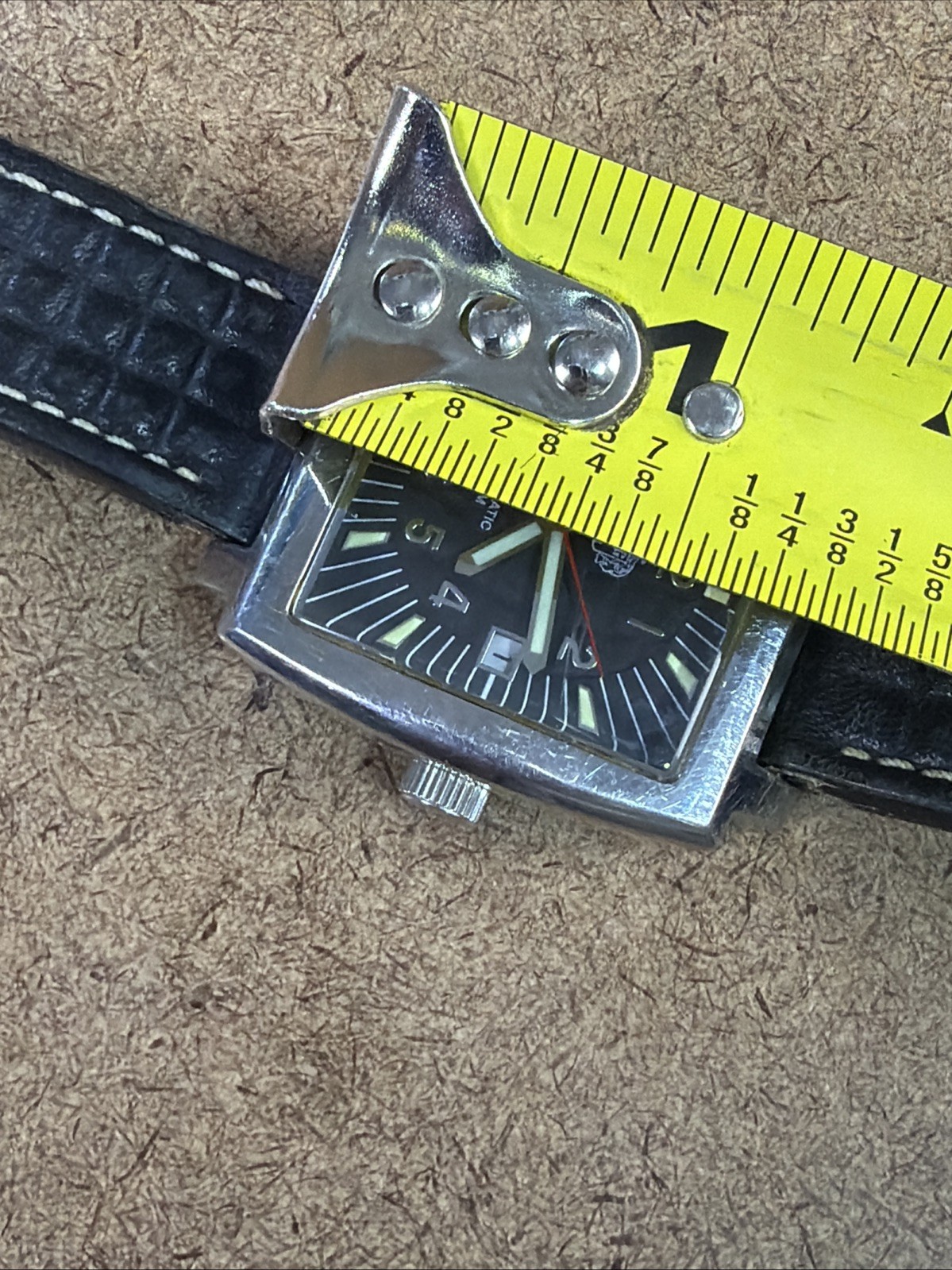 SUG Automatic Watch Reference No. 60362-364 Used Works 5 ATM Black/Silver