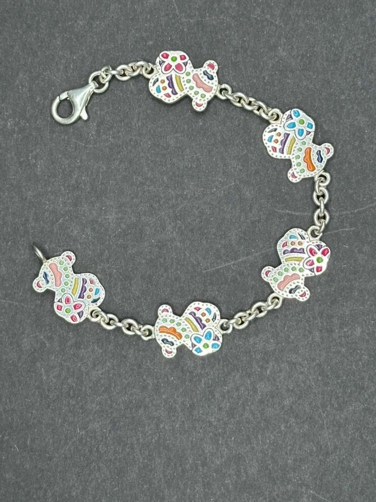TOUS – Authentic Silver and Enamel Tous Bracelet