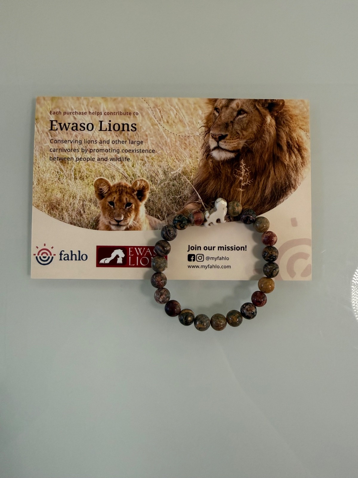 Fahlo Tracking Bracelets Limited Design Lions (NEW)
