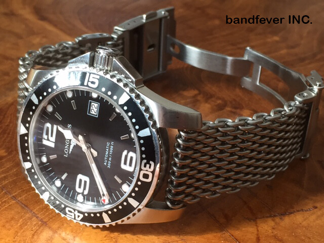 CLEARANCE 20mm ALL Brushed Shark Stainless Steel Mesh Watch Band W/ Solid Buckle