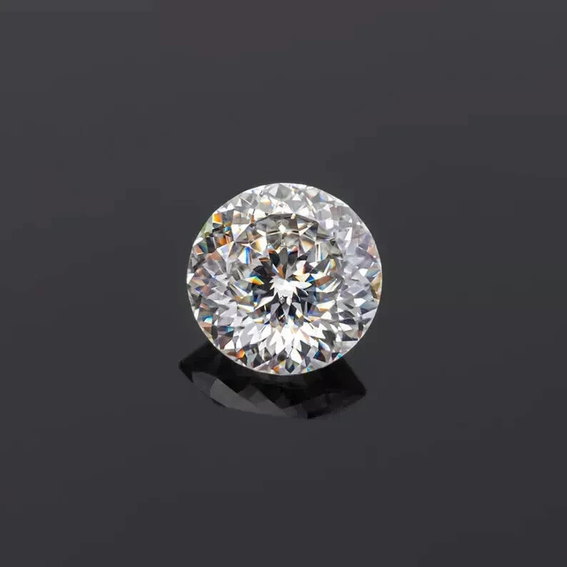 Natural White Diamond 1 CT Round Portuguese Cut 6.50mm VVS1 D Grade Certified
