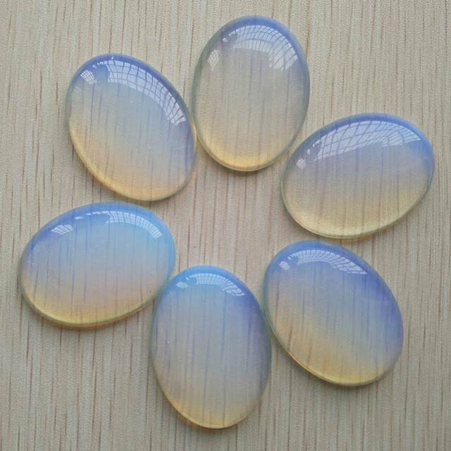 12pcs Natural Stone Mixed Oval CAB CABOCHON Beads 30x40mm DIY Jewelry No Holes