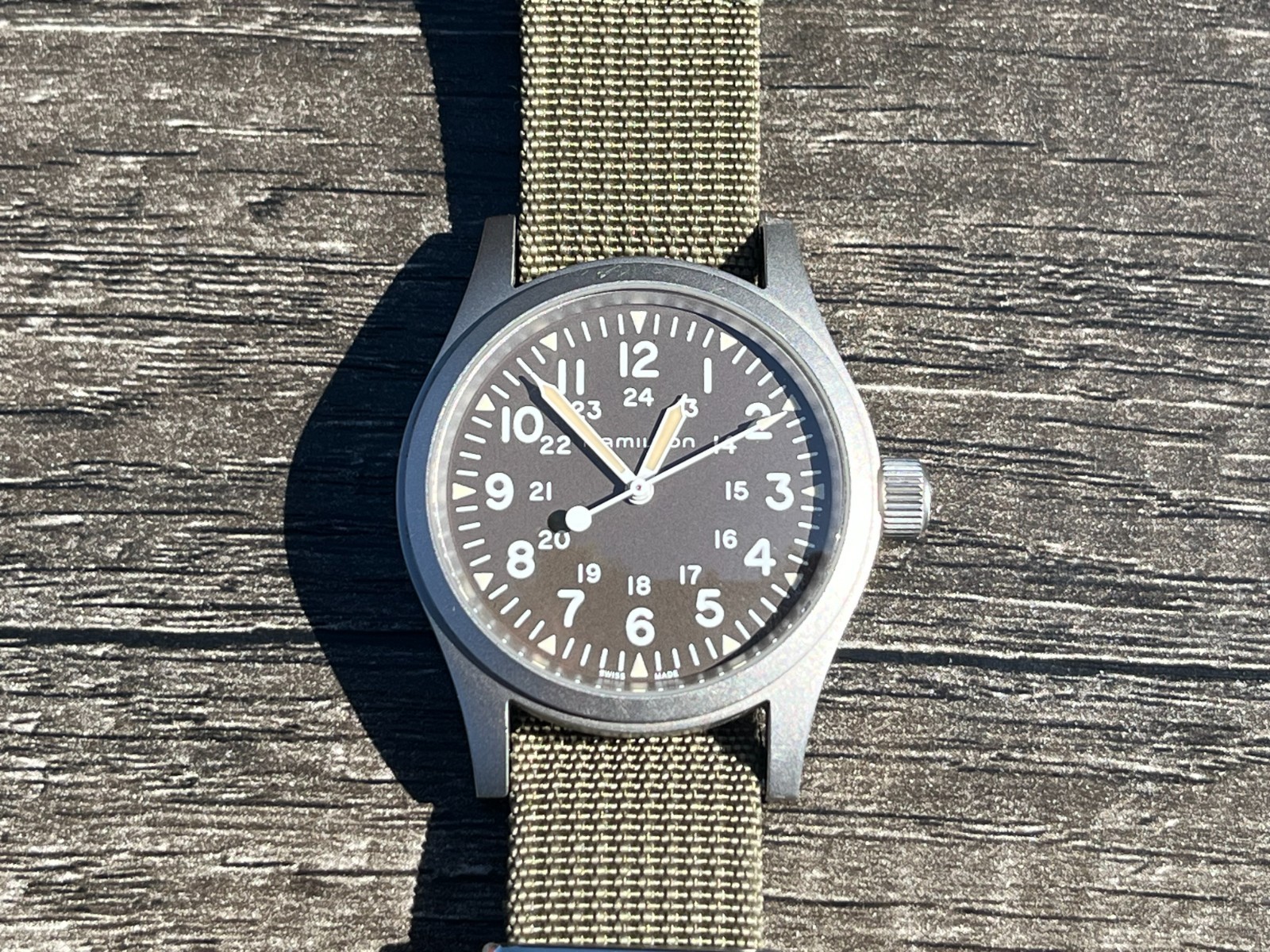 Hamilton Khaki Field Hand Wind Brown Dial 38mm H69439901