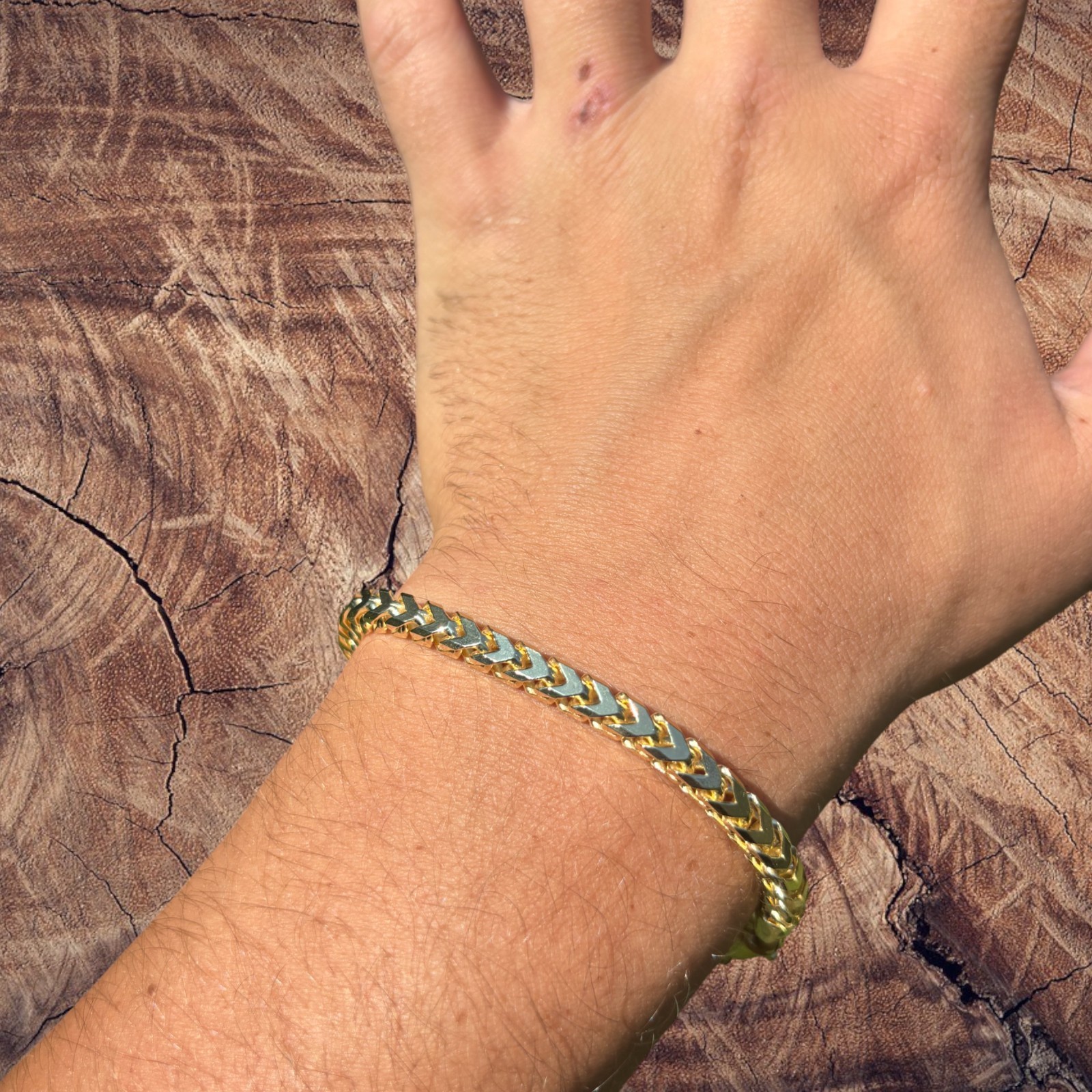 5mm Franco Link Bracelet – Real Solid 925 Sterling Silver Or 14k Gold Vermeil