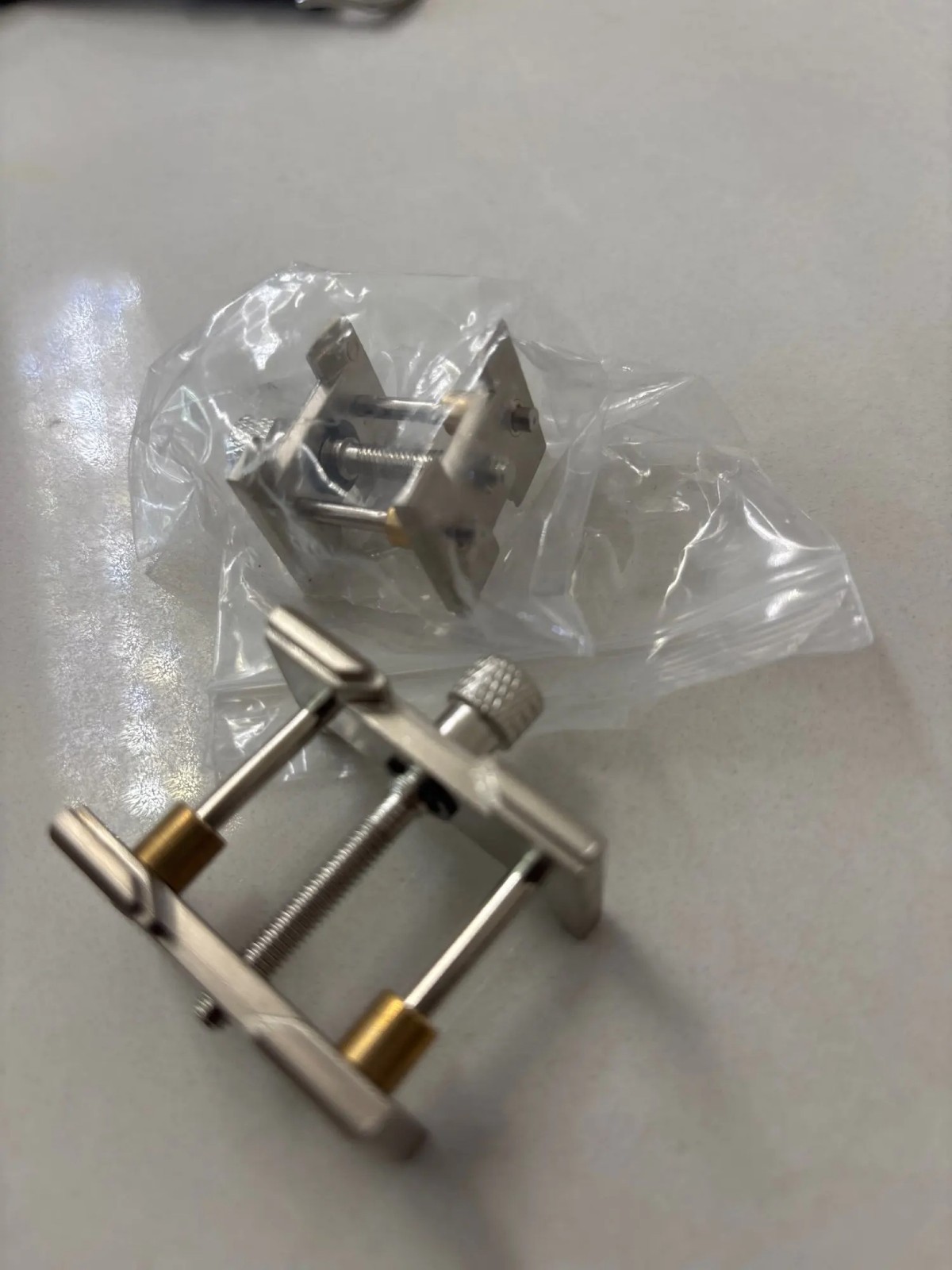 2PCS Universal 2-in-1 Watch Movement Holder Fixed Base Repair Tool Watchmaker