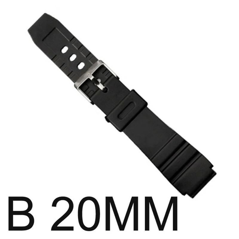 Rubber Sport Dive Strap 18/20/22 mm – Replacement Band for Casio Wristwatch ✅