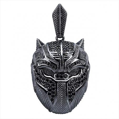 Black Panther Pendant Chain Necklace Mask, Great Gift, Marvel