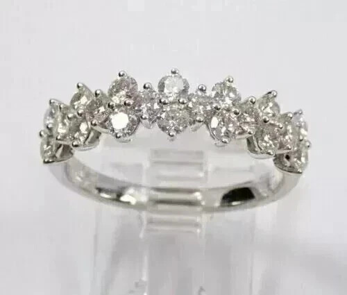 2.00Ct Round Cut Lab Created Moissanite Ring Gift For Her 14k White Gold Plated