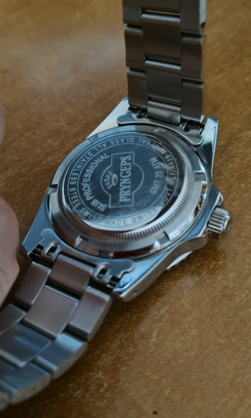 PRYNGEPS GMT 200M WATCH REF A459/1 MEDITERRANEAN COLLECTION SWISS MOVT ROUND