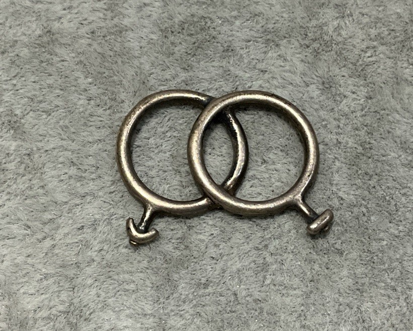 Vintage Sterling Silver Interlocking Male & Female Symbol Charm Pendant