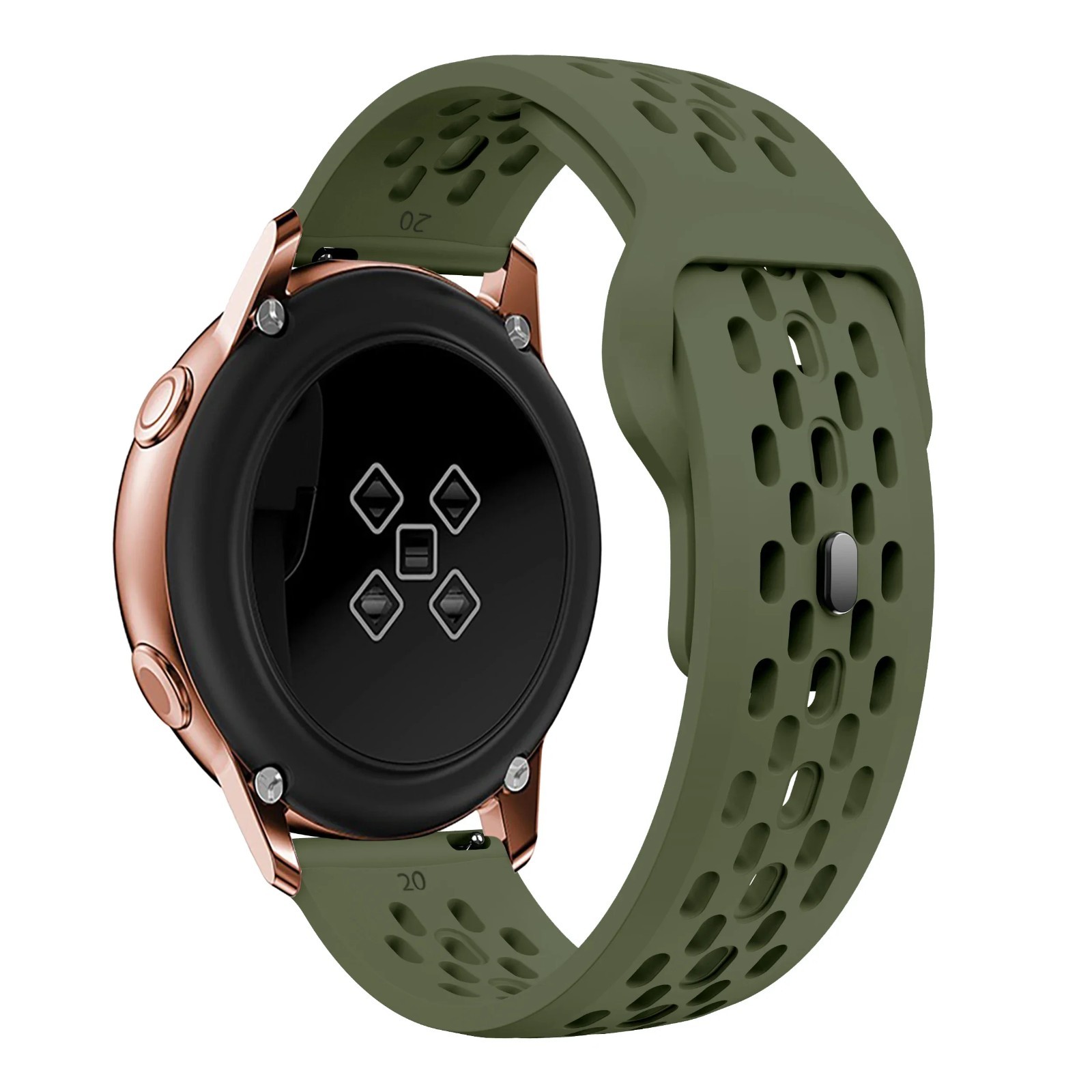 18mm 20mm 22mm Breathable Silicone Sport Watch band Silicone Strap
