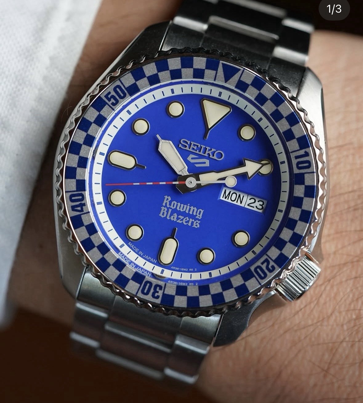 Seiko 5 Sports Rowing Blazers X Wind Vintage – Blue